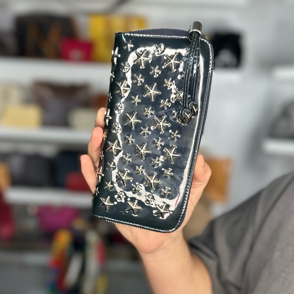 Jimmy Choo Stars Zippy Long Wallet